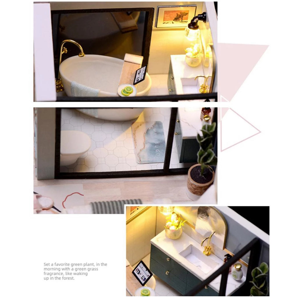 Building Toys with Furniture Accessories DIY Doll House T4522
