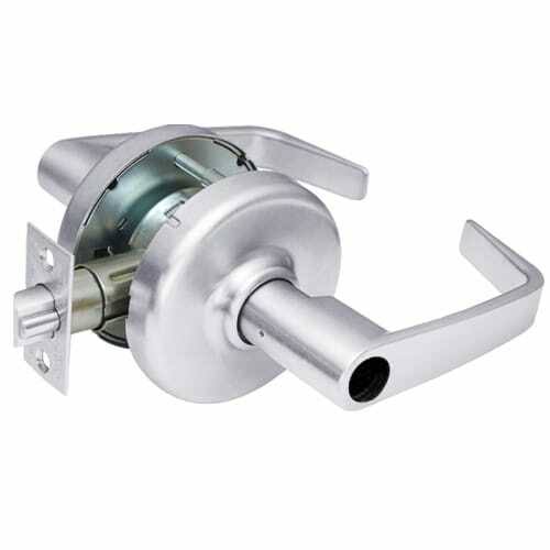Heavy Duty Classroom Cylindrical Locksets with Newport Lever in Bright Chrome F371541