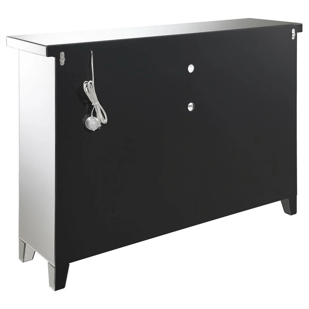 2-door Wine Cabinet with Lighting Mirror A667