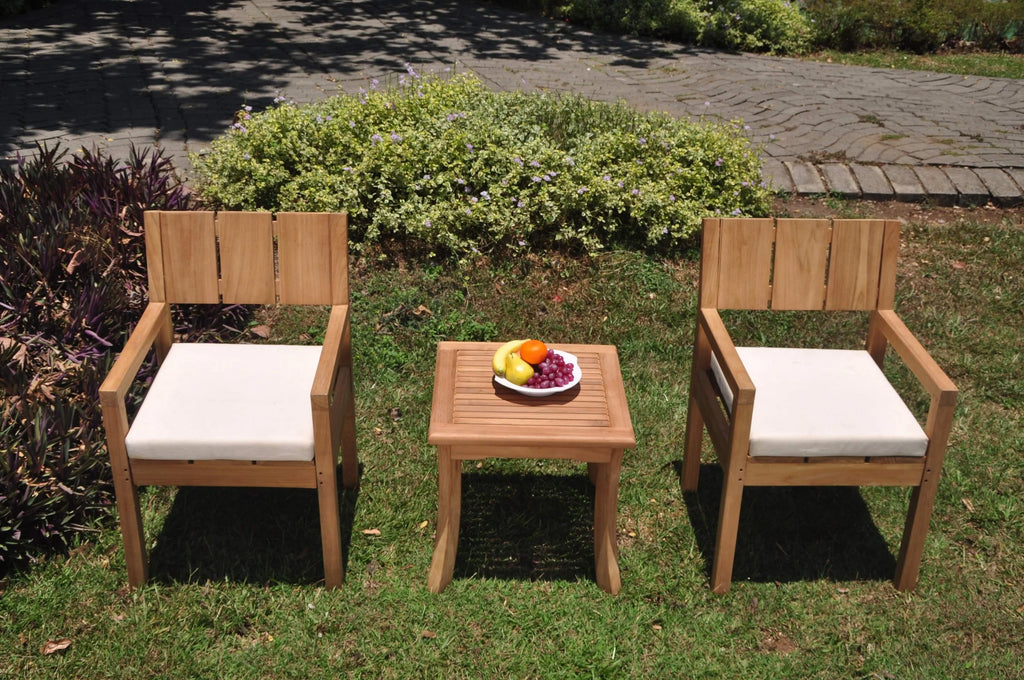 Grade-A Teak 3 Pc Outdoor Dining Set V803