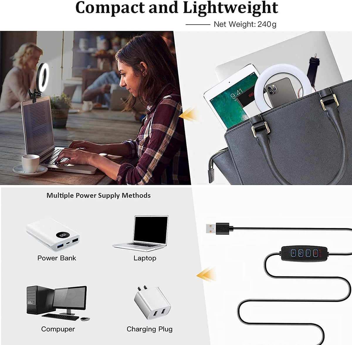 Video Conference Lighting Kit Clip Light K730