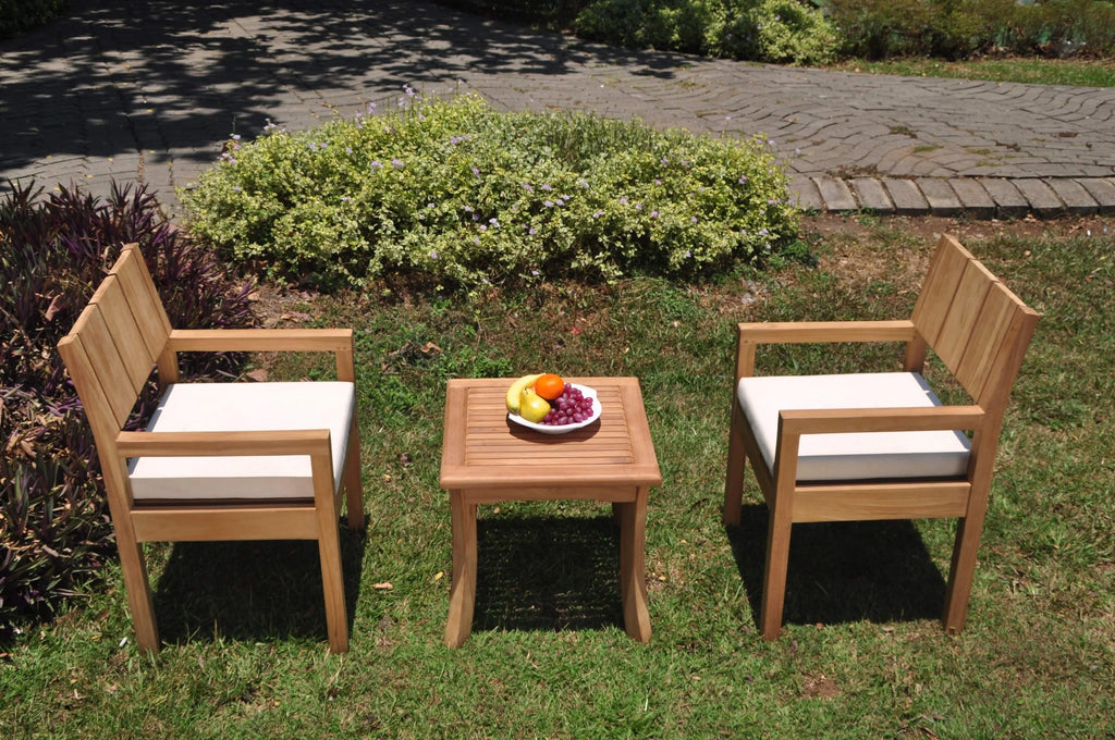 Grade-A Teak 3 Pc Outdoor Dining Set V803