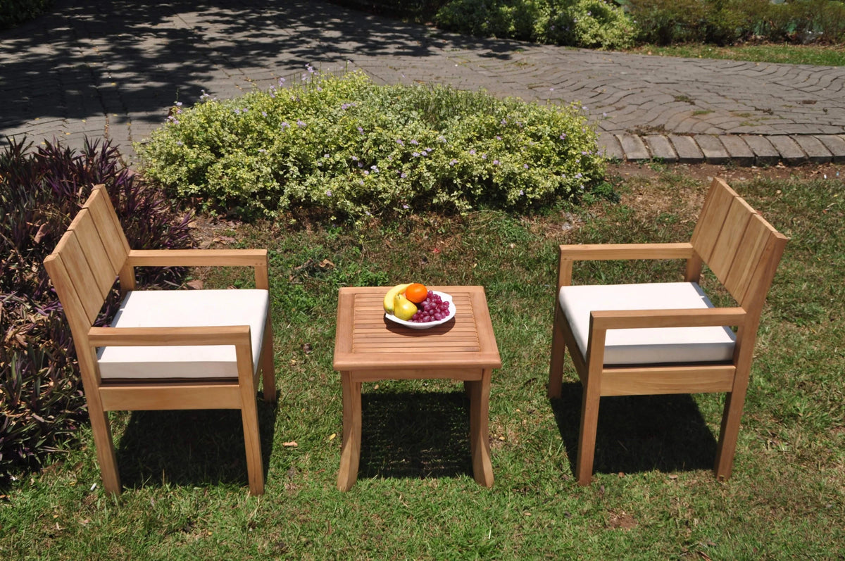 Grade-A Teak 3 Pc Outdoor Dining Set V803