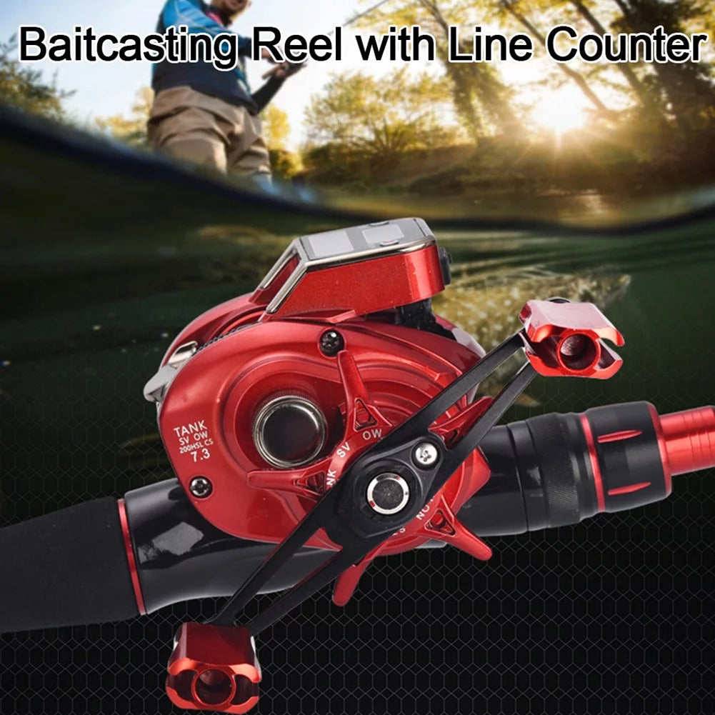 Baitcasting Reel with Line Counter Digital Display T217525