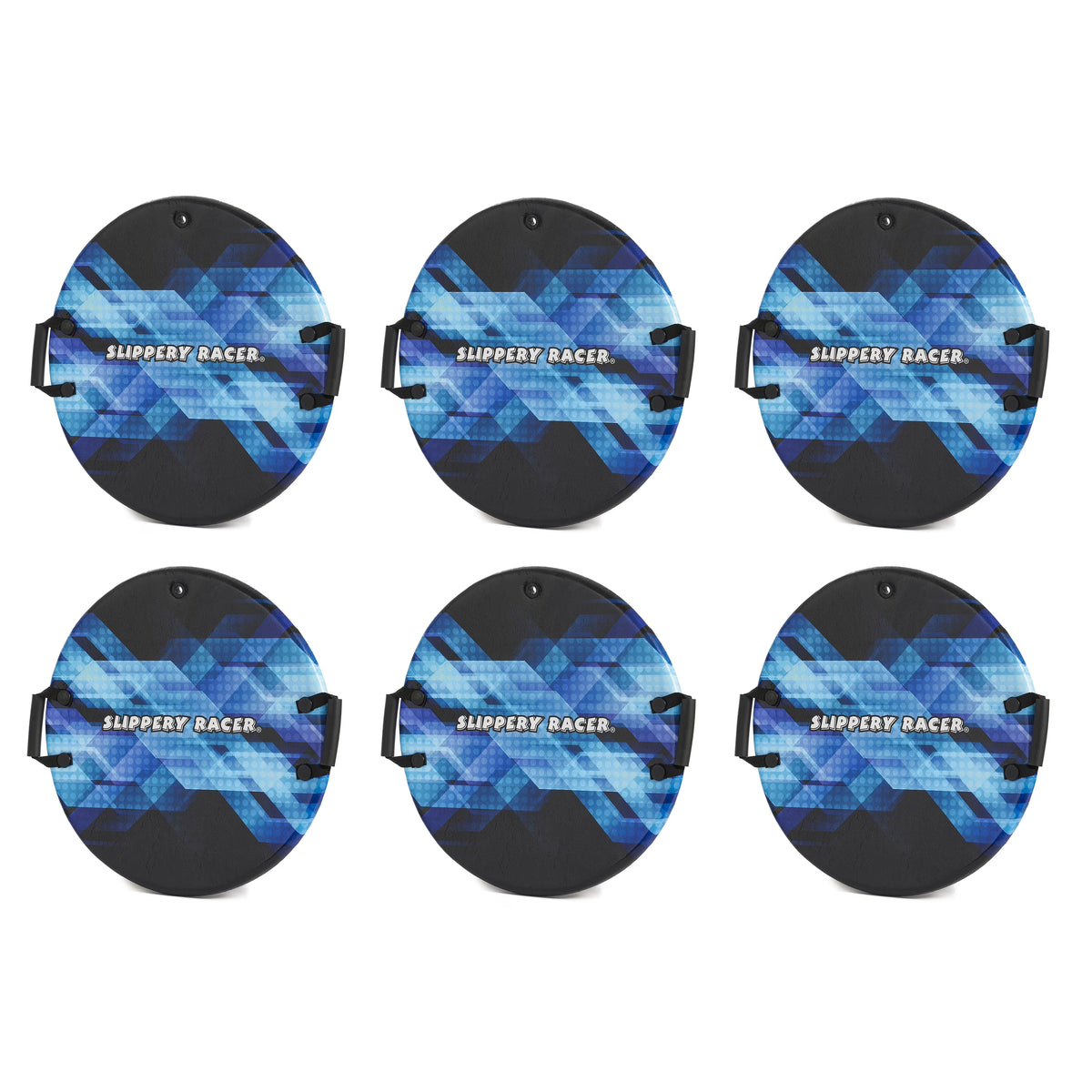 6 Pack Foam Saucer Disc Snow Sled H807529