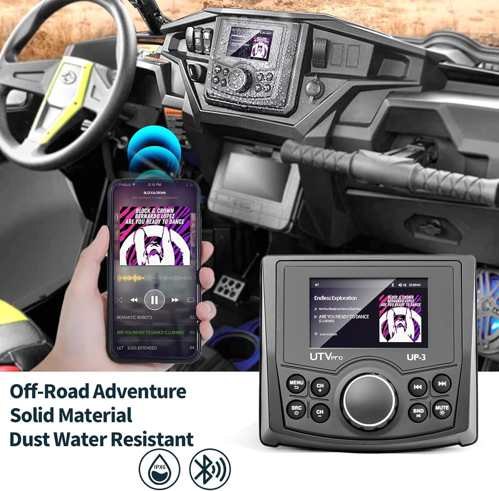 UTV Stereo AM/FM with Bluetooth Streaming I239315