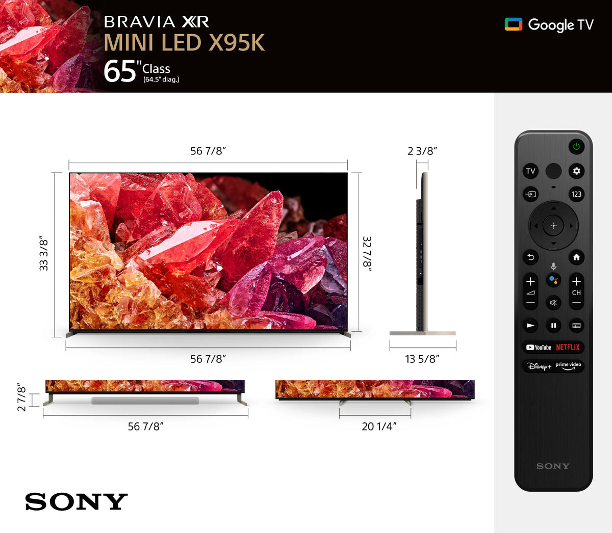 65" 4K HDR Mini LED Smart Google TV B794405