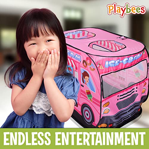 Pop-Up Play Tent with Front Stage and Carry Bag Q1485