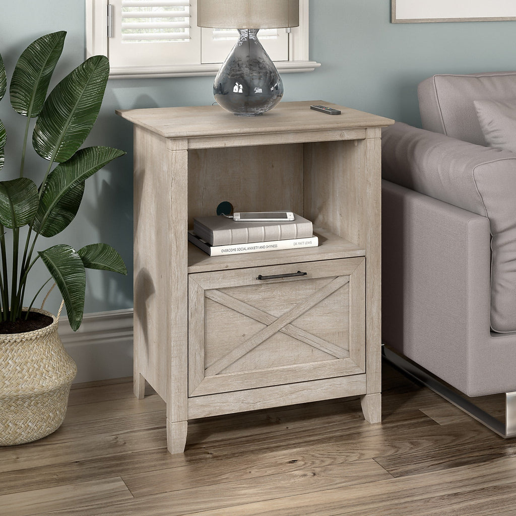 Washed Gray End Table X240015