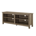 Gray Wash Wood TV Media Stand Storage Console C41964