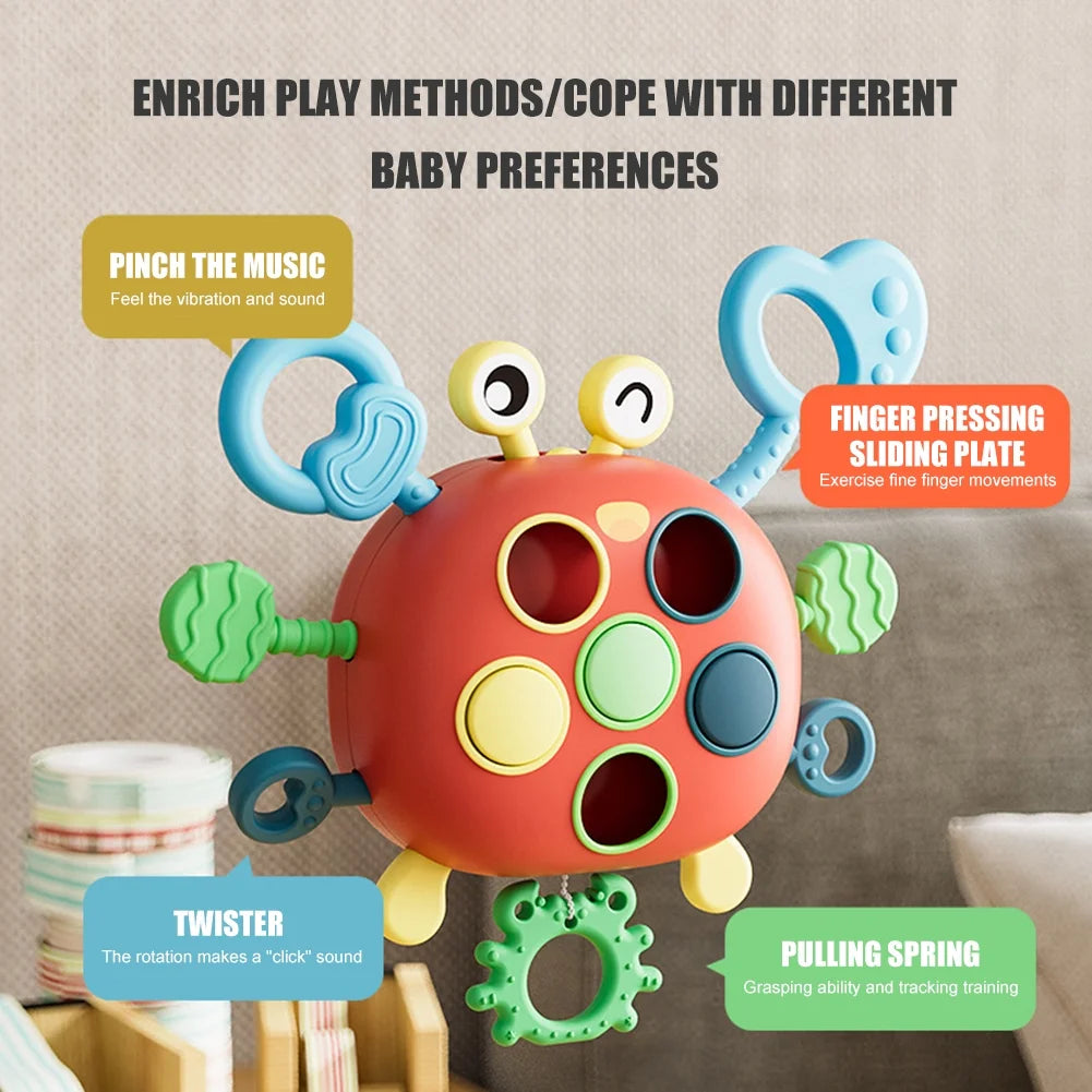 Toddler Montessori Crab Toys Educational Learning A782