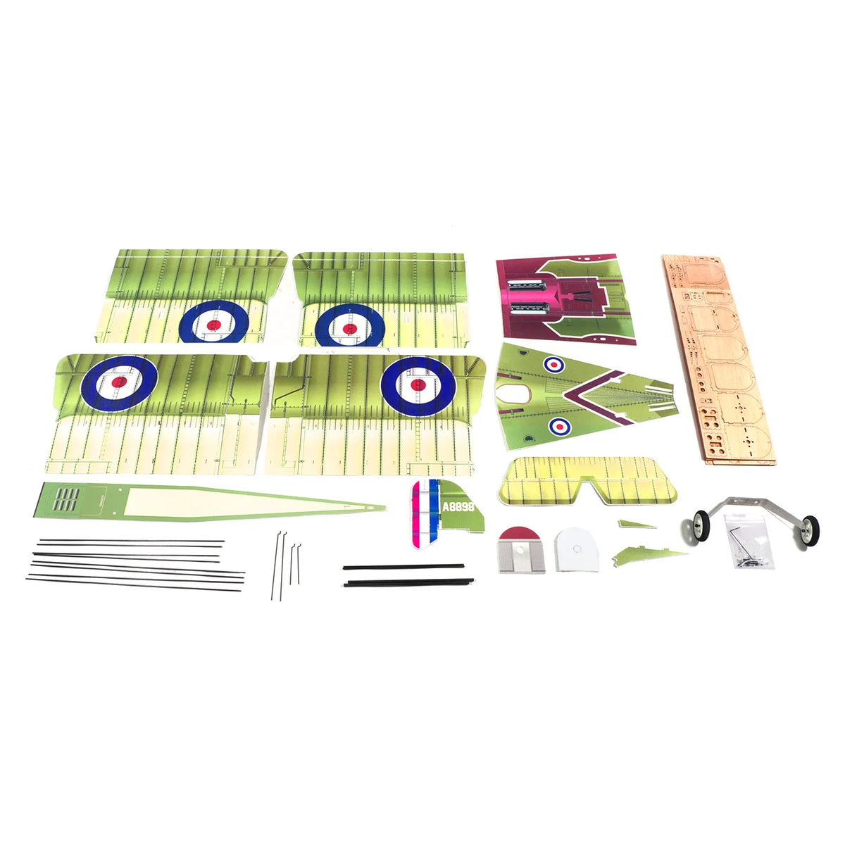800mm Wingspan Foam Remote Control Airplane Biplane Warbird KIT W559