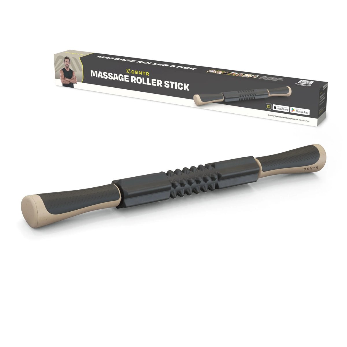 Black Massage Roller Stick Y7750