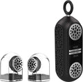 Portable Bluetooth True Wireless Speakers with Magnetic Connectable Base, Gray, Pack of 2 E46627