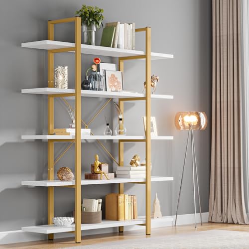 5-Tier Black Bookshelf V514
