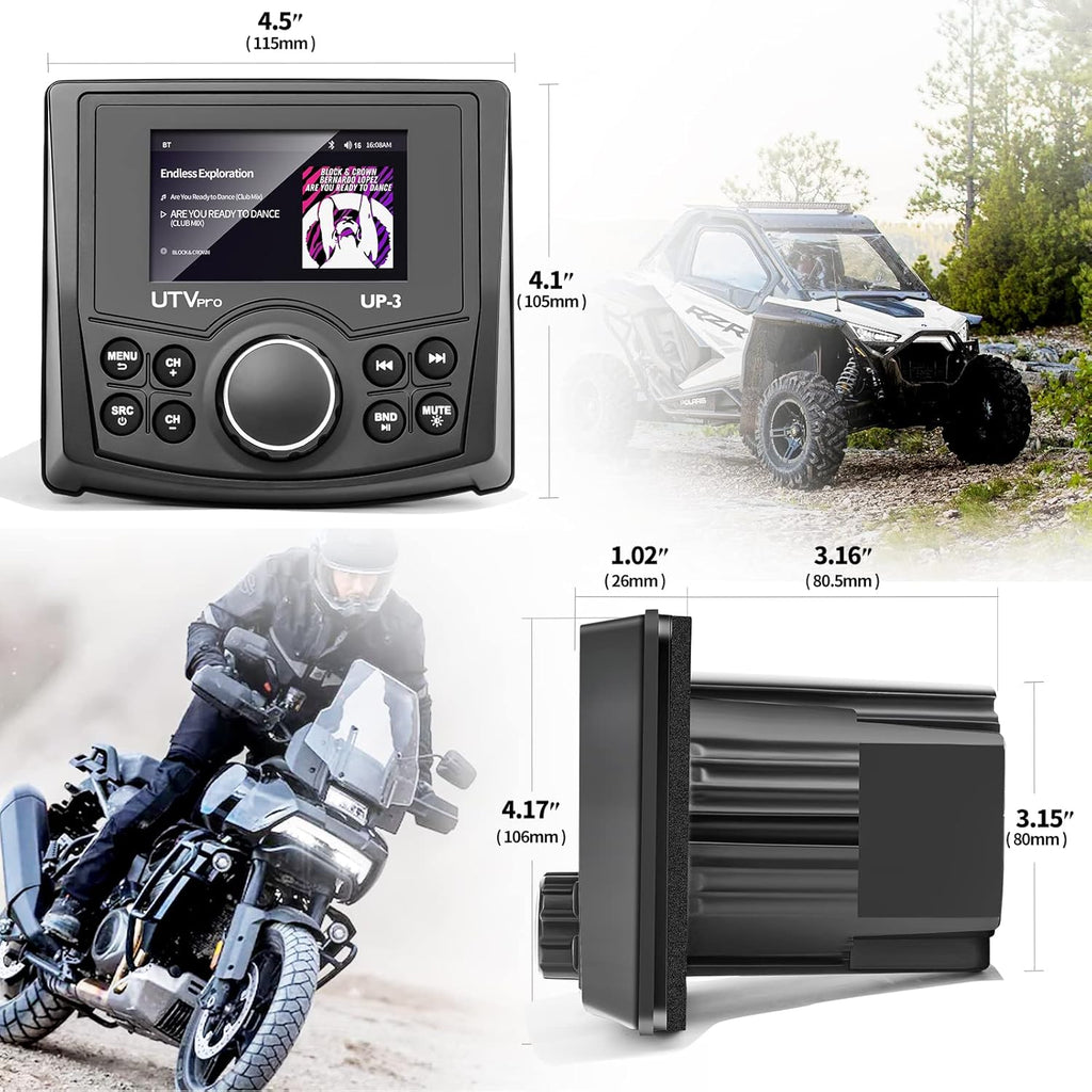 UTV Stereo AM/FM with Bluetooth Streaming I239315