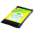 Black 14 Foot by 14 Foot 3mil Tarp Silo Cap Case of 12 Q5423