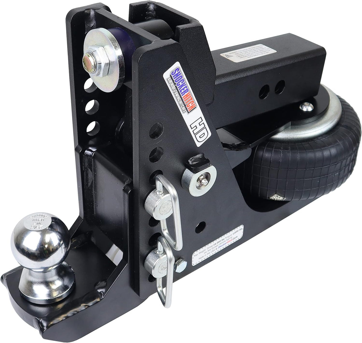Black Air Drop Hitch with 2-5/16" Ball S537