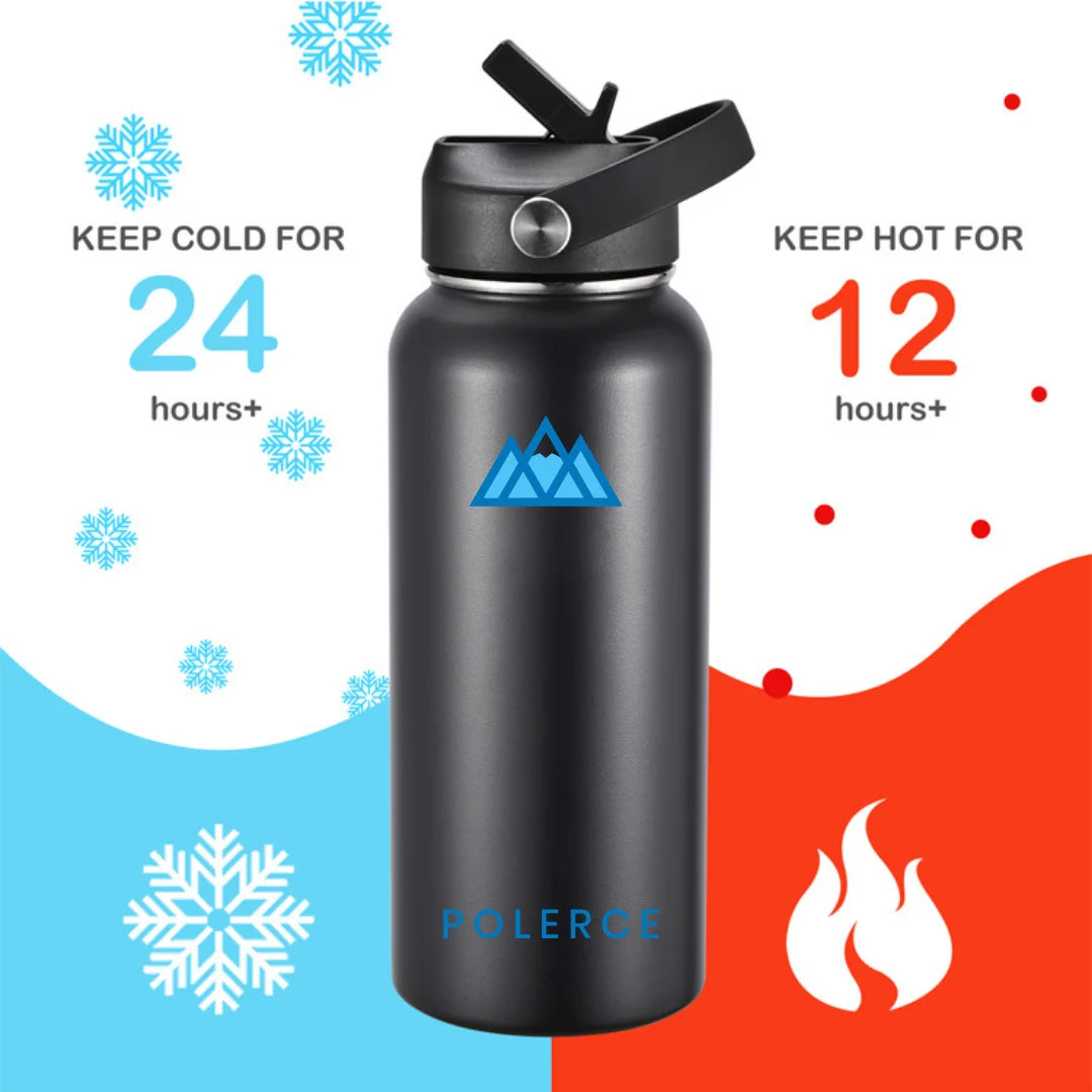 64 Fl Oz Blue Stainless Steel Insulated Bottle N1802