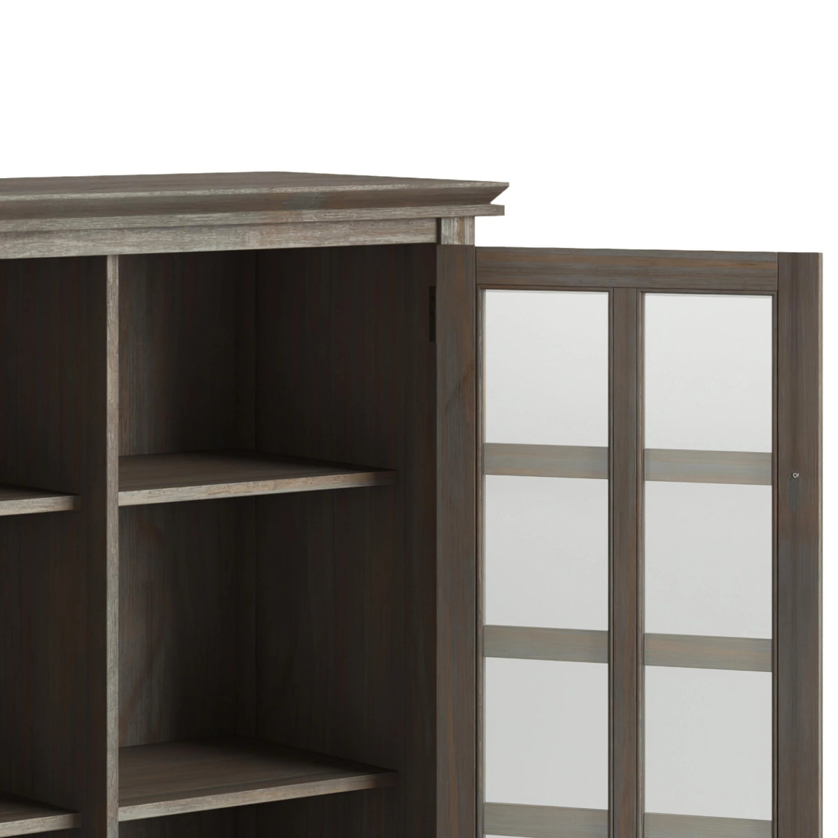 Solid Wood 38 inch Wide Storage Cabinet N386