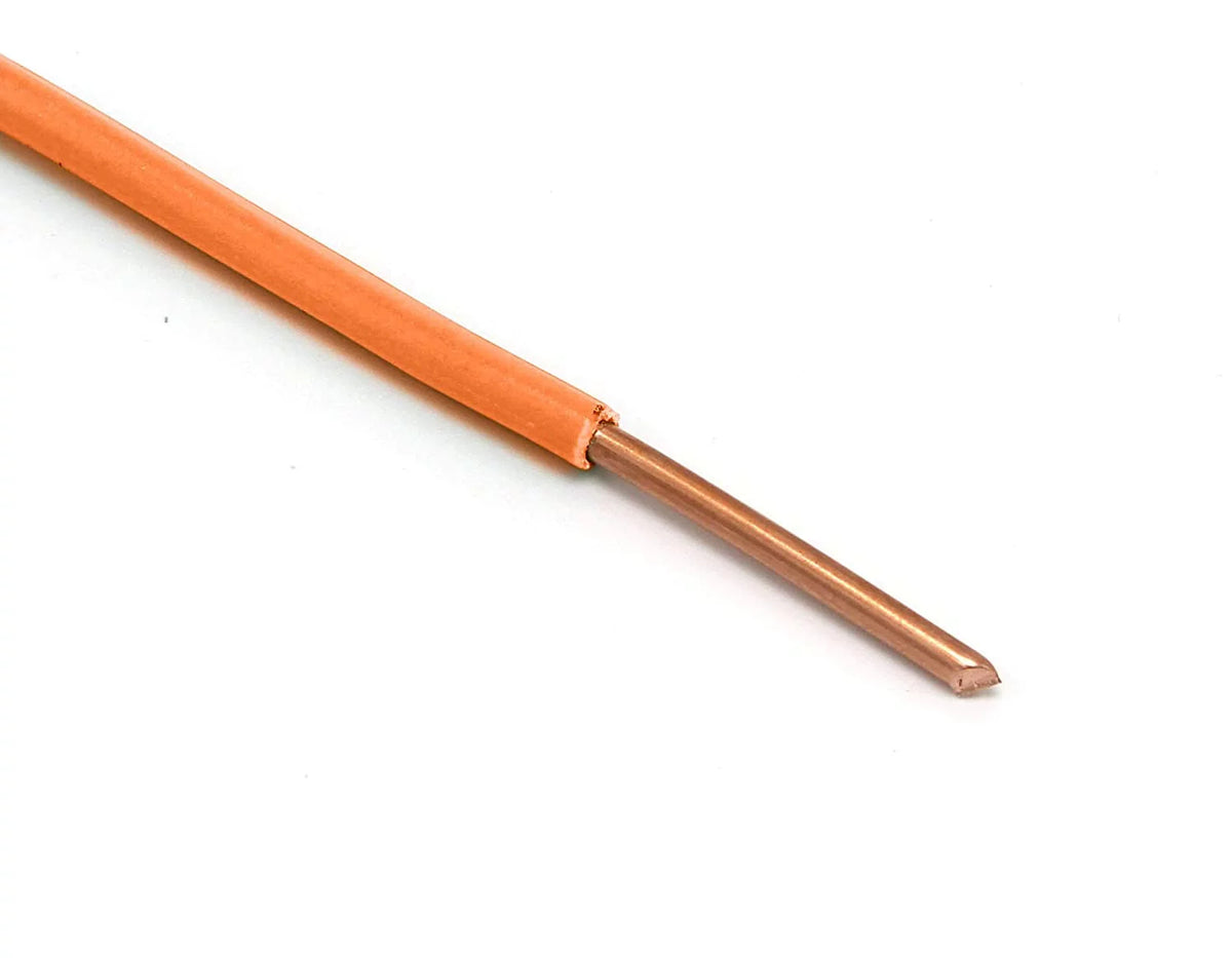 150 Feet Insulated Solid Copper THHN / THWN Wire 12 AWG Orange U4748
