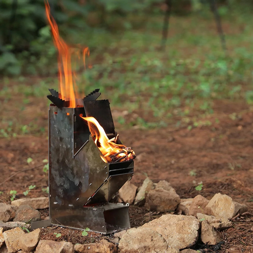 Collapsible Stainless Steel Wood Burning Stove N30561