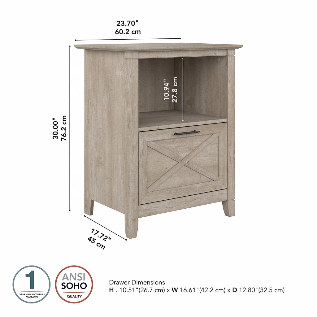 Washed Gray End Table X240015