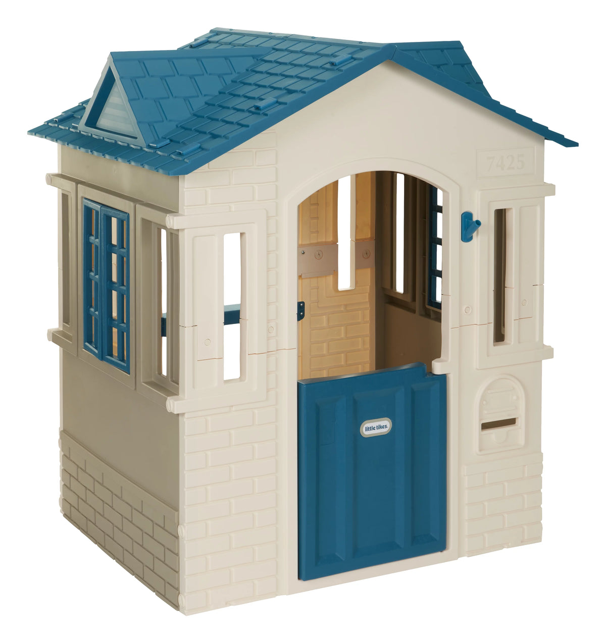 Blue Kids Pretend Playhouse with Working Door and Windows Q12893