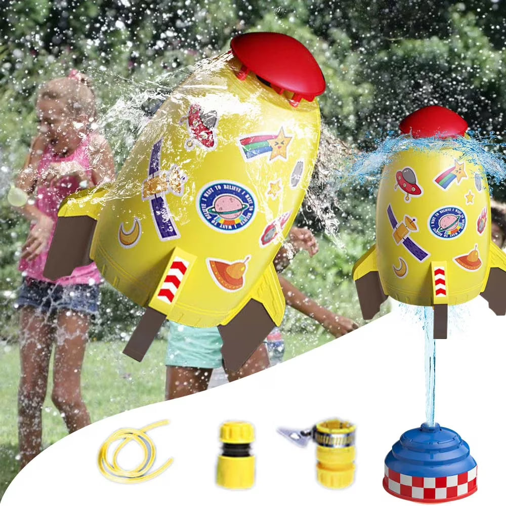 Yellow Rocket Sprinkler Water Toys 3Pcs D60658