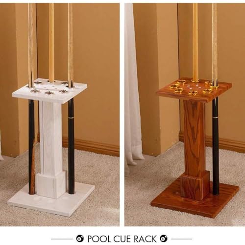 Freestanding Wooden Pool Cue Rack, 8 Cue Capacity O644