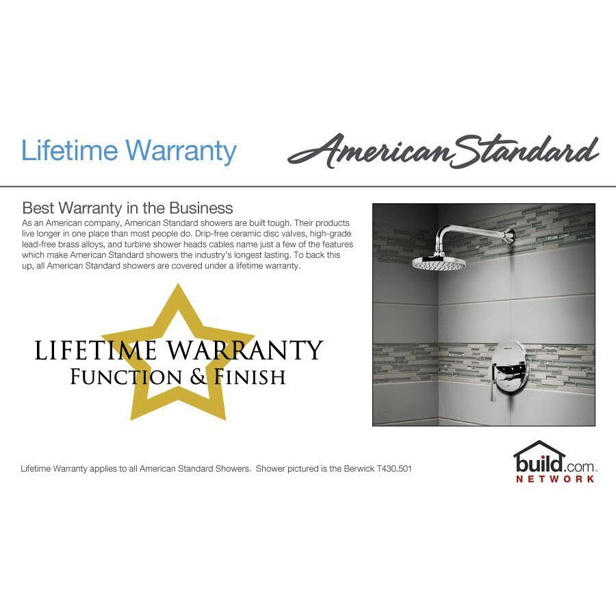 Polished Chrome 3-Handle Bath and Shower H427