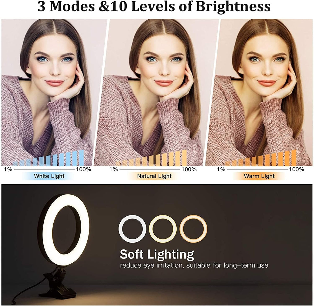 Video Conference Lighting Kit Clip Light K730
