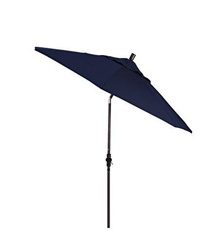 Bronze/Pacifica/Navy Blue Aluminum Market Umbrella A755