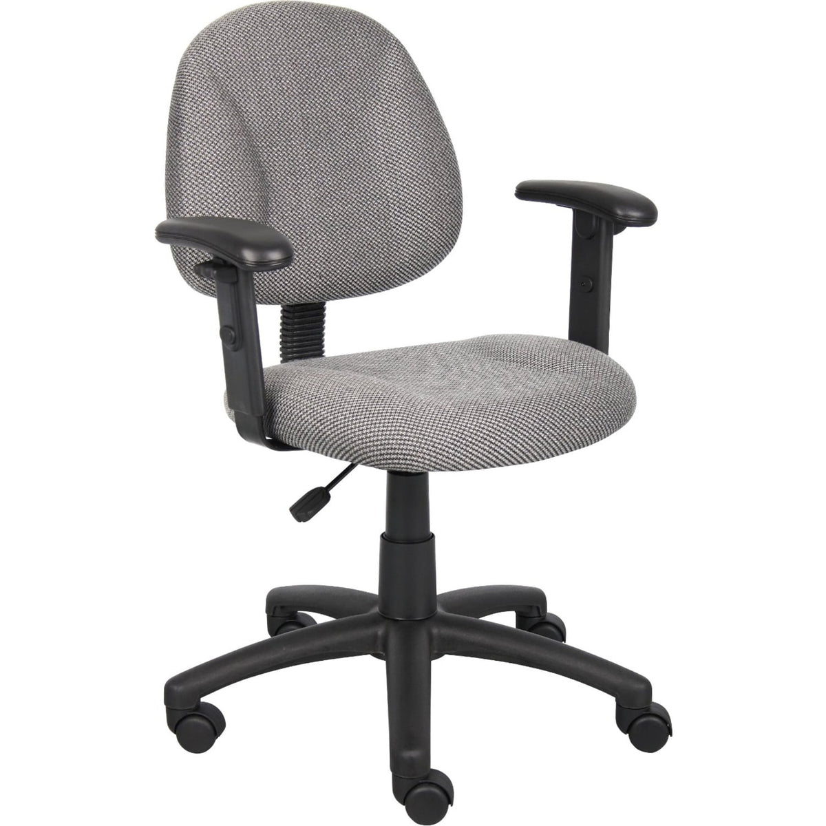 Grey Adjustable Office Task Chair with Adjustable Arms L90527