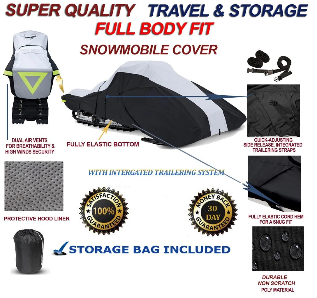 600 Denier Full Fit Snowmobile Travel and Storage Cover K367