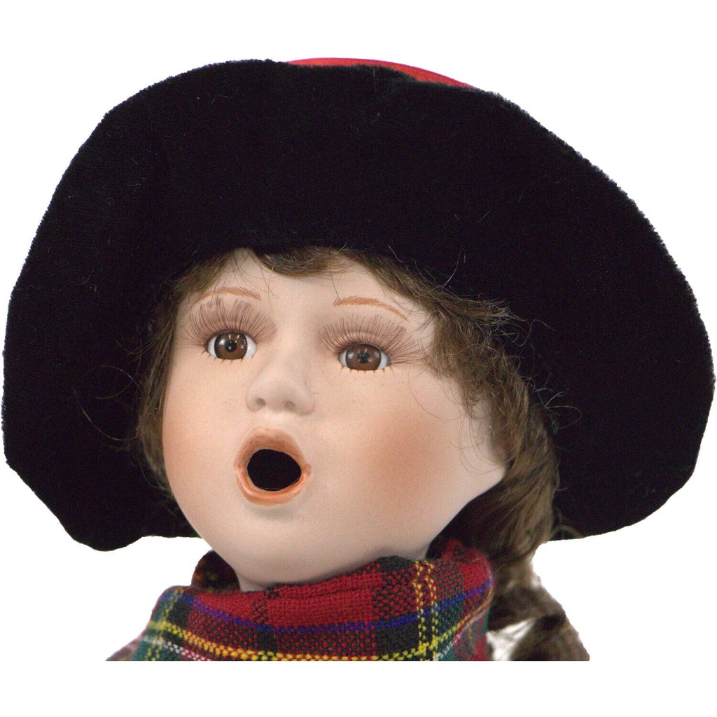 20 inch Victorian Boy Christmas Caroler R9028