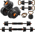 Adjustable Dumbbell Set Black T180