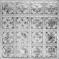 24-in x 24-in 5-Pack Silver Washed White Metal Ceiling Tiles F296