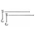 Polished Nickel Oval Handle Angle IPS Supply Kit X52498