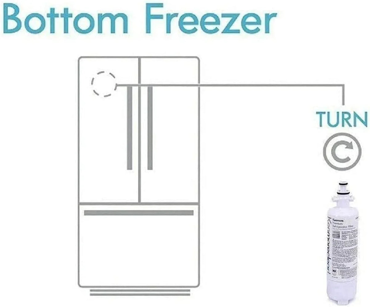 4 Pack Refrigerator Water Filter D148392