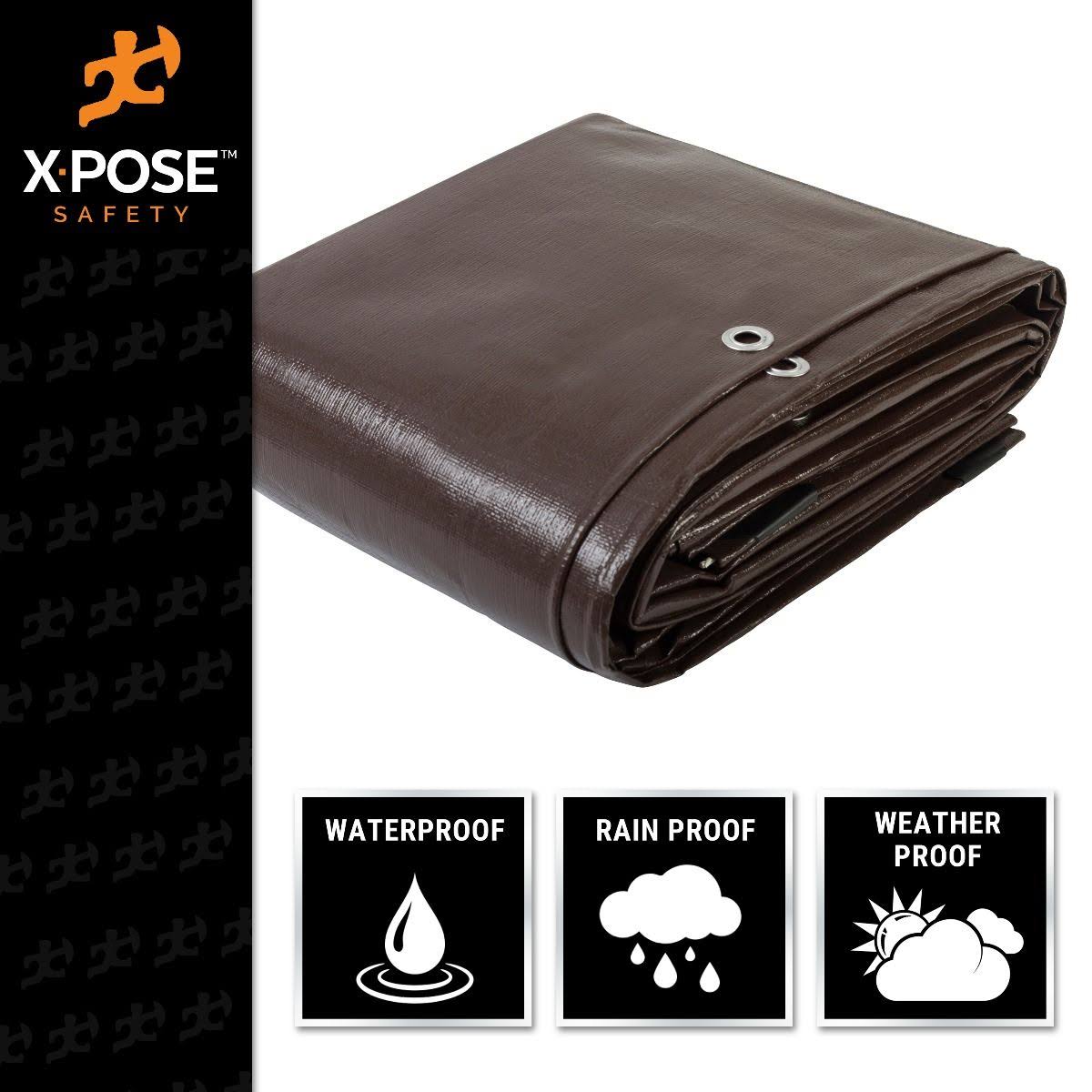 Brown Poly Tarps 8 x 10, Case of 8 R898