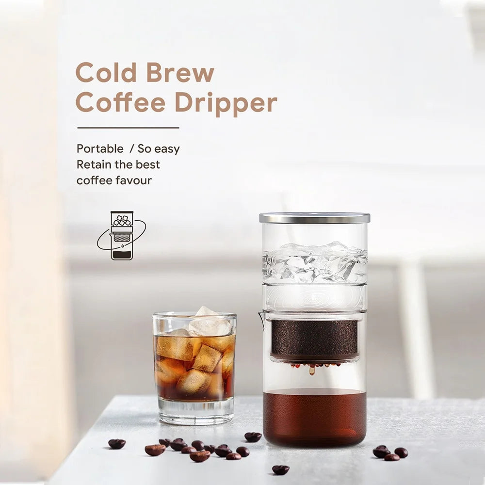 Cold Brew Coffee Maker, Borosilicate Glass Dripper, 300ml K554