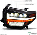 Black Housing Full LED Sequential Quad Projector Headlights A20076