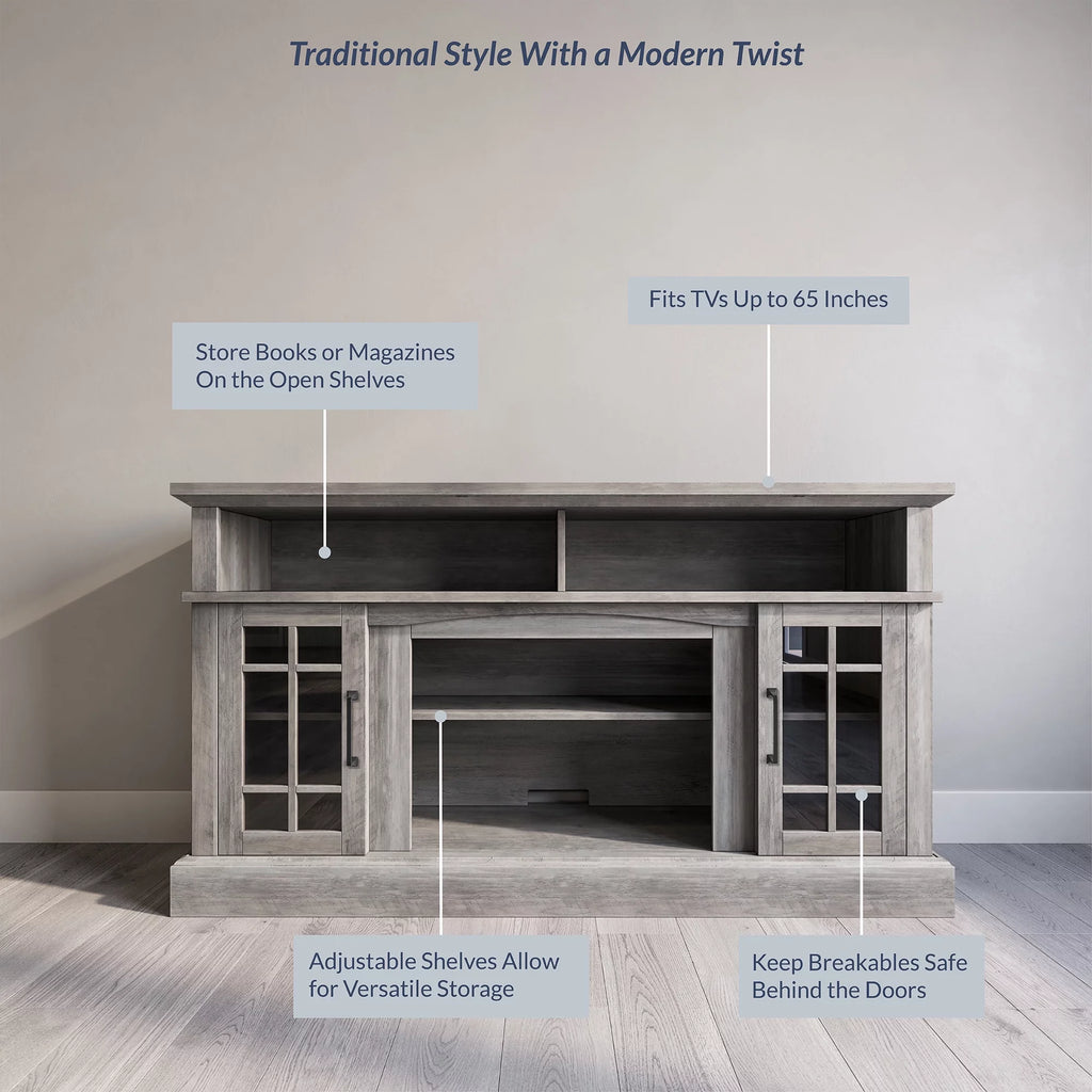 Gray Wash TV Stand O7652