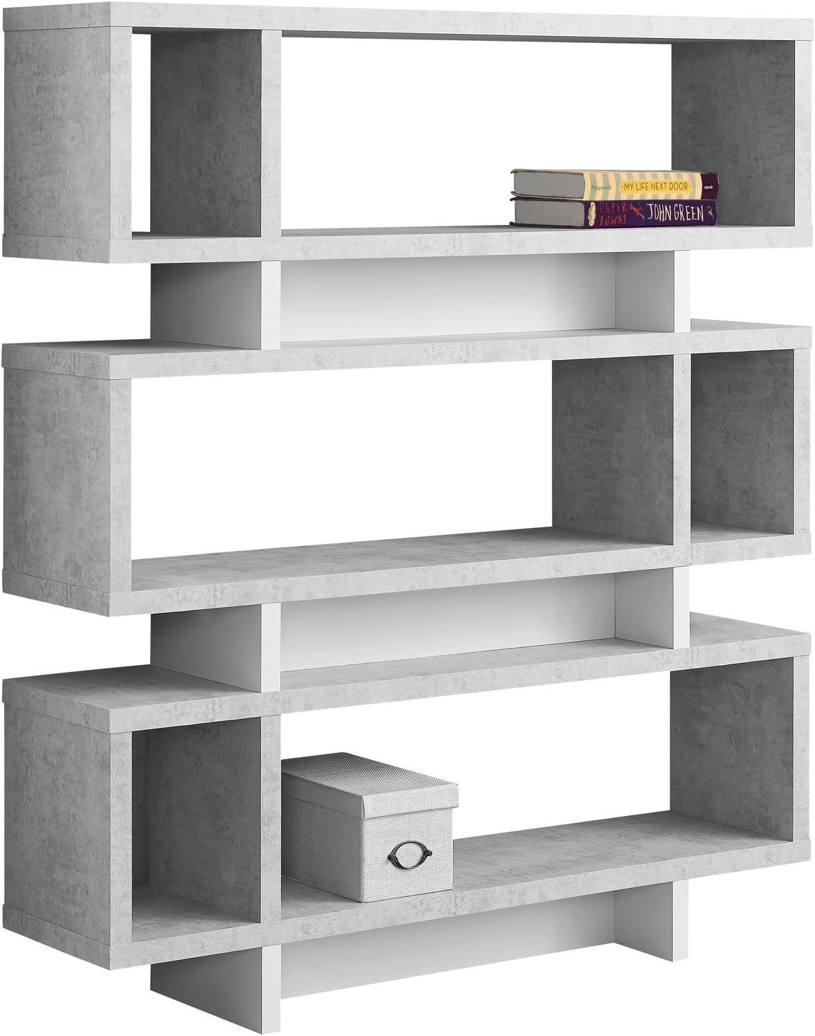 White Modern Style Bookcase, 47.2 54.5 B63841